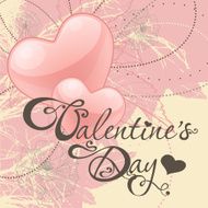Valentine&#039;s Day Card with Hearts N12
