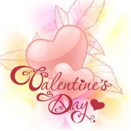 Valentine&#039;s Day Card with Hearts N14