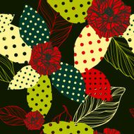 beautiful vector seamless pattern with roses