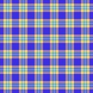 Blue orange seamless tartan cloth pattern N2