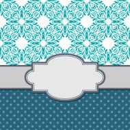 Vintage vector flower frame N17