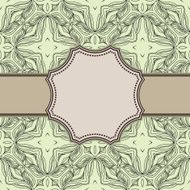 Vintage vector flower frame N18