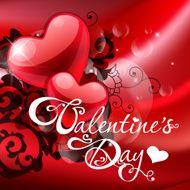 Valentine&#039;s Day Card with Hearts N15