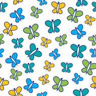 seamless pattern with butterflies N71