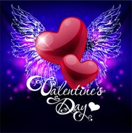 Valentine&#039;s Day Card with Hearts N16