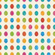 Decorative easter eggs pattern