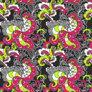 Abstract floral vector seamless pattern N4