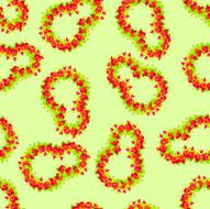 8 March Seamless pattern From the flowers