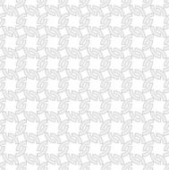 Gray ornament with striped semicircles