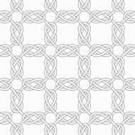 Slim gray square interlocking ornament