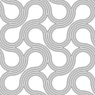 Gray ornament with offset rounded shapes