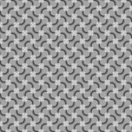 Gray ornament with mosaic crosses and black details