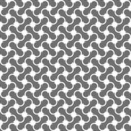 Gray ornament with gray rounded shapes and black details
