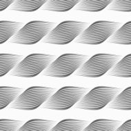 Gray ornament diagonal bulging shapes forming braid