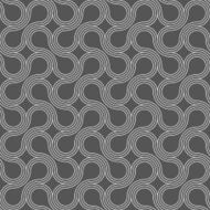 Dark gray ornament with offset rounded shapes