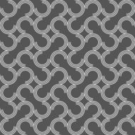 Dark gray ornament with offset c shapes