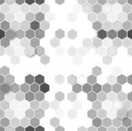 Hexagonal seamless pattern Repeating geometric gray background