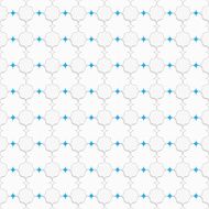 Colored with blue pointy squares on white