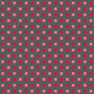 Colored red and pink with hairy circles