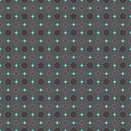 Colored dark gray with blue bright pointy squares
