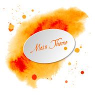 Watercolor Design Element N14