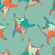 Seamless colorful background with abstract stars