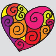 abstract decorative heart