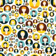 People seamless pattern N6