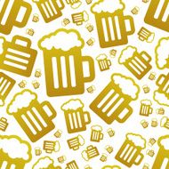 Beer Seamless Pattern N11