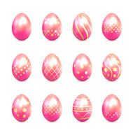 Pink Easter eggs