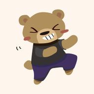 animal bear cartoon theme elements N27