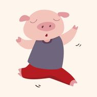 animal pig cartoon theme elements N27
