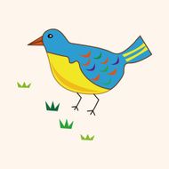 bird cartoon theme elements N75