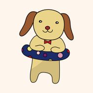 animal dog summer cartoon theme elements N10
