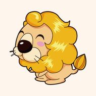 animal lion cartoon theme elements N23