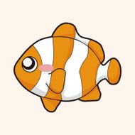 animal fish cartoon theme elements N13