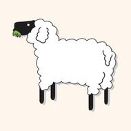 animal sheep cartoon theme elements N17