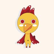 animal cock cartoon theme elements N18