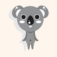 animal koala cartoon theme elements N13