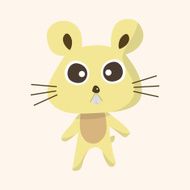 animal mouse cartoon theme elements N34