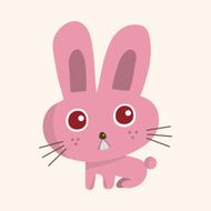 animal rabbit cartoon theme elements N59
