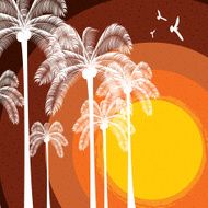 Colorful summer beach template