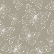 seamless pattern with butterflies N72