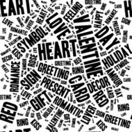 Valentines day modern lettering background