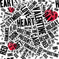 Valentines day modern lettering background N2