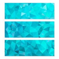 Set of Abstract Geometric Polygonal Backgrounds N27