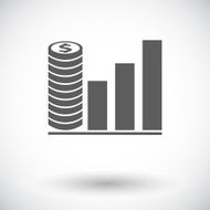 Graph flat single icon N2