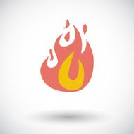 Fire flat icon