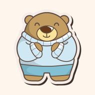 animal bear winter cartoon theme elements N10