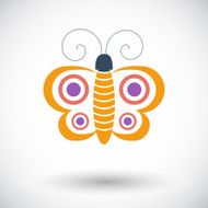 Butterfly single icon